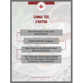 Lerbs & Hagedorn, Organic Tea China Keemun | Soft, Floral, Aromatic 250 g (approx. 20 Litres) Leaf Tea, Black Tea, China Tea