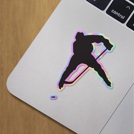 Holographic Decal Stickers of Ice Hockey Style 9 Premium Waterproof Vinyl Decal Stickers for Laptop Phone Accessory Helmet Car Window Mug Tuber Cup Door Wall Decoration ANDVER307241aHO