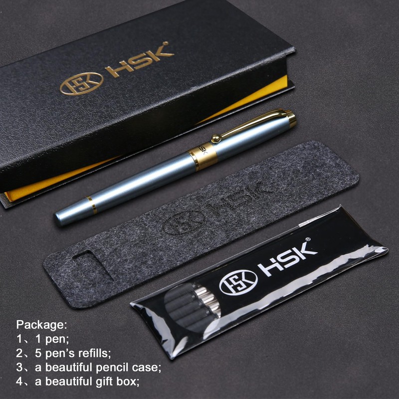 HSK Ballpoint Pens Luxury gift Pen Black Refill Line width