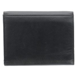 Picard Women's Purse NELE 1 Genuine Leather Medium with Press Stud Purse Everyday, black, Casual