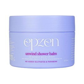 epzen Unwind Shea ButterShower Moisturiser - Nutrient-Rich In-Shower Moisturiser Balm for Hydrated, Smoother Skin - Versatile Head-to-Toe Use - 200mL