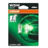 OSRAM ULTRA LIFE, W5W, Double Blister (2 lamps), white