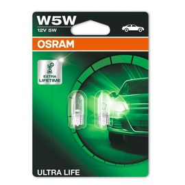 OSRAM ULTRA LIFE, W5W, Double Blister (2 lamps), white
