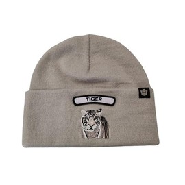 Goorin Bros. Tiger 107-1798 Beanie Uni 100% Acrylic Light Grey Plain Light Grey One Size, lightgrey