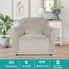 Turquoize Stretch Velvet Chair Cover Sofa Chair Covers for Living
