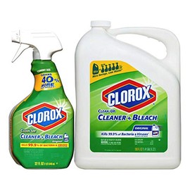 Clorox Clean-Up Cleaner Spray with Bleach and Refill Combo, 32 Ounce Spray Bottle + 180 Ounce Refill (1 Combo Pack)