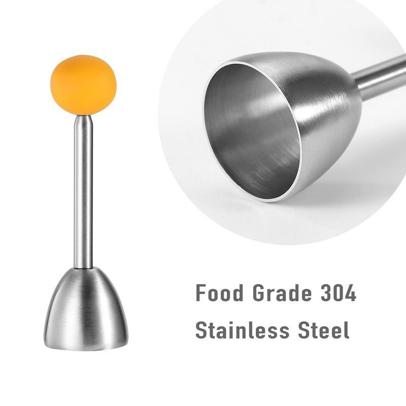 MOLFUJ Egg Cups for Soft Boiled Eggs with Spoons, Egg