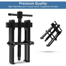 Yosoo Herramienta del Extractor De Cojinetes, Dos Piernas Gemelas de La Jaw Kit de Eliminación de Herramientas de Extracción de La Mano del Extractor del Extirpador de Rodamiento