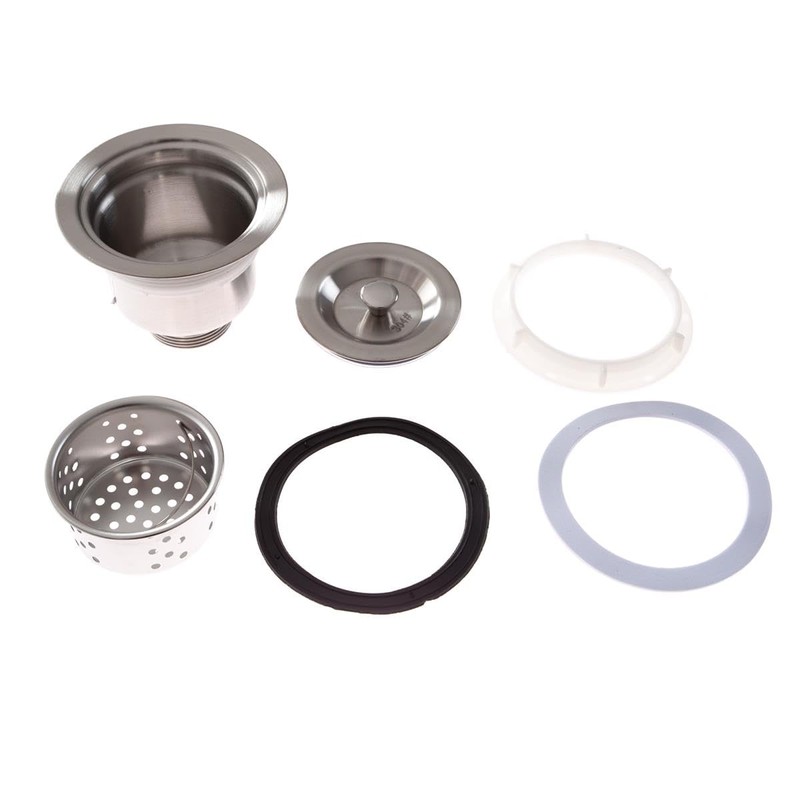 Drain Fitting for Stainless Steel Sinks with Diameter 85 mm