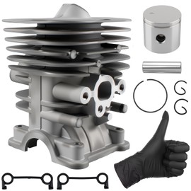 Gioong Cylinder Piston Kit for Husqvarna 130C 130L 330LK Compatible with Part Numbers 545008082, 545003378, 545001001, 545030301, 545008083