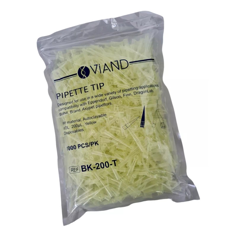 VIAND Puntas Esteriles Para Micropipeta 200ul Pk/1000 Viand