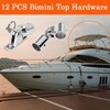Bimini Top Hardware Kit, 12 PCS Replacement Parts Set Eye
