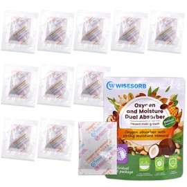 Wisesorb 300CC 30PCS Oxygen Absorber With Strong Moisture Removal,Oxygen Absorber for Food Storage, Moisture Absorbers, and Preserved Foods(300CC 30PCS)