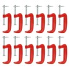 SENJEOK 12 PCS 3 Inch C Clamps, Malleable Iron G