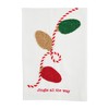Mud Pie Christmas Bead Towel, Lights, 21" x 14"