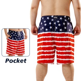 BRISIRA Big and Tall Mens Swim Trunks with Compression Liner Swimsuit Bathing Suit Swim Shorts Board Shorts Quick Dry 1X-6X