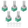 sourcing map Pack of 5 20K Ohm Variable Resistors Double
