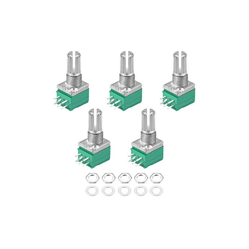 sourcing map Pack of 5 20K Ohm Variable Resistors Double