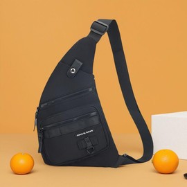 SZG 【2025 NEW】Mens Crossbody Sling Bag Chest ShoulderFanny Pack Backpack Sport Travel, CanvasShoulder Bag men  holding  purse sling  bag - Color: GREY