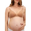 Bonds Women's Originals Maternity Wirefree Contour Bra, Blush Latte (1