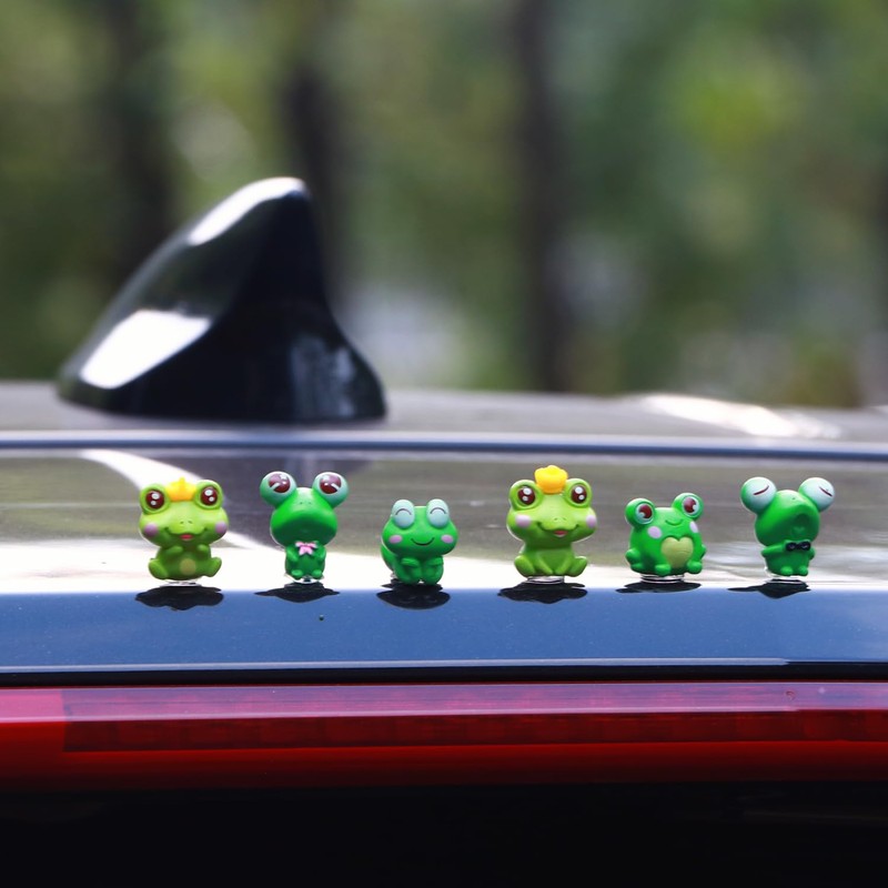 MaPctSy Car Dash Board Dedoc Cute Frogs Dashboard Decorations Interior