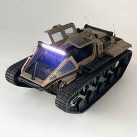 WPLDEWAN RC Tank Car 1/16 Scale Remote Control Tank Off Road RC Crawler 4WD RTR 360°Rotating Drifting Dual Motor Gearbox Proportional Control Tracked Military Truck Hobby Toy for Adult