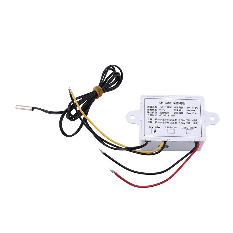 Temperature Controller Digital Thermostat with Waterproof Probe Thermostat Control Switch