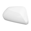 White Side Mirror Cover Unpainted Rearview Outer Door Wing Mirror