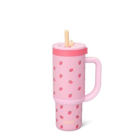 Ello Oasis - Vaso de acero inoxidable para niños de 18 onzas con mango y pajita retráctil, 100% a prueba de fugas, doble pared aislada al aspiradora, botella de agua para niños, para escuela, última