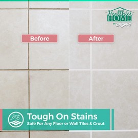 CHOMP! Best Grout Cleaner Spray: Healthier Home 4 in 1 Heavy Duty Acid Free Professional Cleaning Formula for Grouts and Tiles. Safe for All Washable Surfaces. Bye to Dirt Grime 32oz