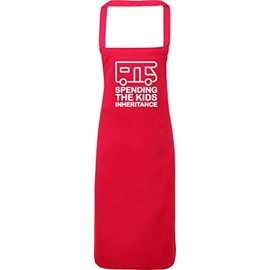 Hippowarehouse Spending The Kids Inheritance - Motorhome Apron kitchen cooking painting DIY onesize adult