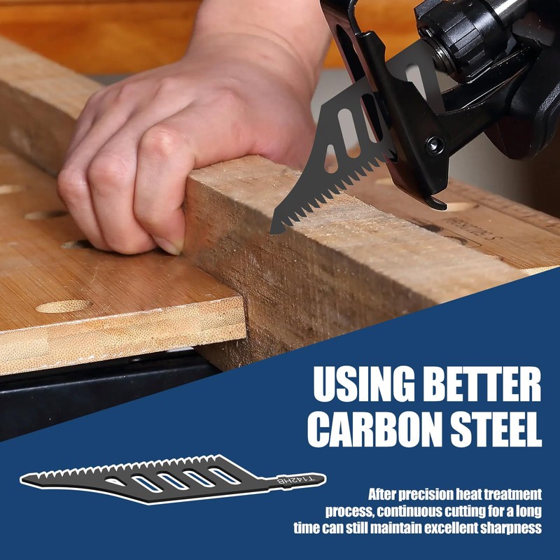 10Pcs Jigsaw Blades, T Shank High Carbon Steel Jigsaw Blade,