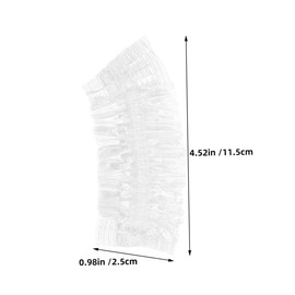 BIUDECO 100pcs Ear Covers Clear Disposable Ear Protectors for Shower Hair Dye Bathing Spa Salon Home Travel Use