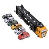 Carrier Truck Toy Model Alloy Detachable Six Car Kids Transport