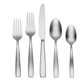 Oneida Everdine 20 Piece Everyday Flatware Set, Service for 4 , 18/0 Stainless Steel, Silverware Set, Dishwasher Safe