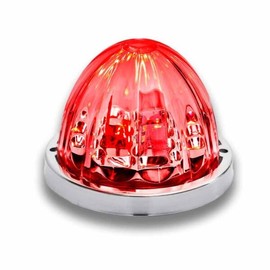Trux Accessories Red Stop, Turn & Tail to Blue Auxiliary Star-Burst Watermelon LED Light – 19 Diodes