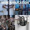 CINCINNO Weatherproof Padlocks for Outdoor Use, 6 Pack Keyed Alike
