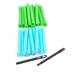 LZLRUN 20Pcs 45cm Super Long Magic Spiral Curls Hair Curler Rollers Styling Kit