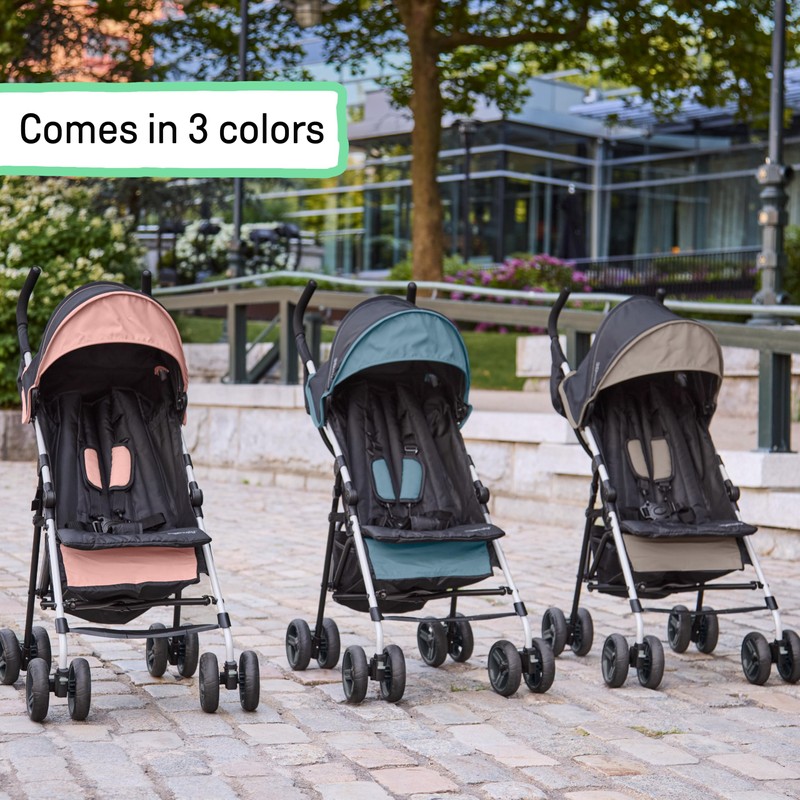 Ingenuity 3D Mini Convenience Stroller, Slate Grey, Lightweight (11 lb)