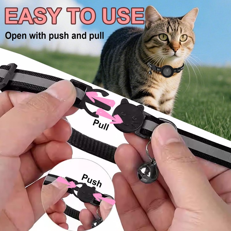 Pet GPS Tracker Collar for Cats,Mini GPS Dog Tracker,No Monthly