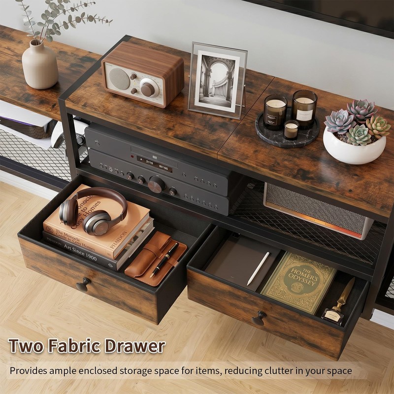 HavenlyYouth 55" Floating TV Stand, Modern Entertainment Center, Wall-Mounted Media