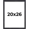 20x26 Shadow Box Frame Contemporary Black | 3/4" Depth of