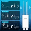 NEWFAST AC1200 Gigabit Outdoor WiFi Extender, Weatherproof Dual Band Outdoor