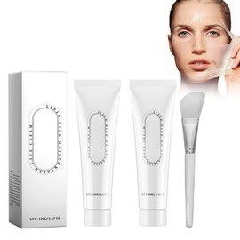 Peel Off Masks, Pack of 2 Collagen Face Peel Off Mask, with Face Mask Brush, Peel-Off Anti-Wrinkle Mask, Brighten and Brighten Skin, Moisturises and Makes Skin Soft