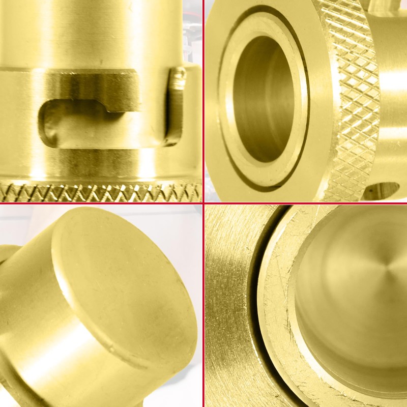 SPARES2GO Cooker Hose Blanking Plug 1/2" BS669 Standard Brass Bayonet