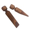 Fluorescent Wooden Acupressure Stick Massager (Small, 2-Pack) Foot Acupressure 3ea