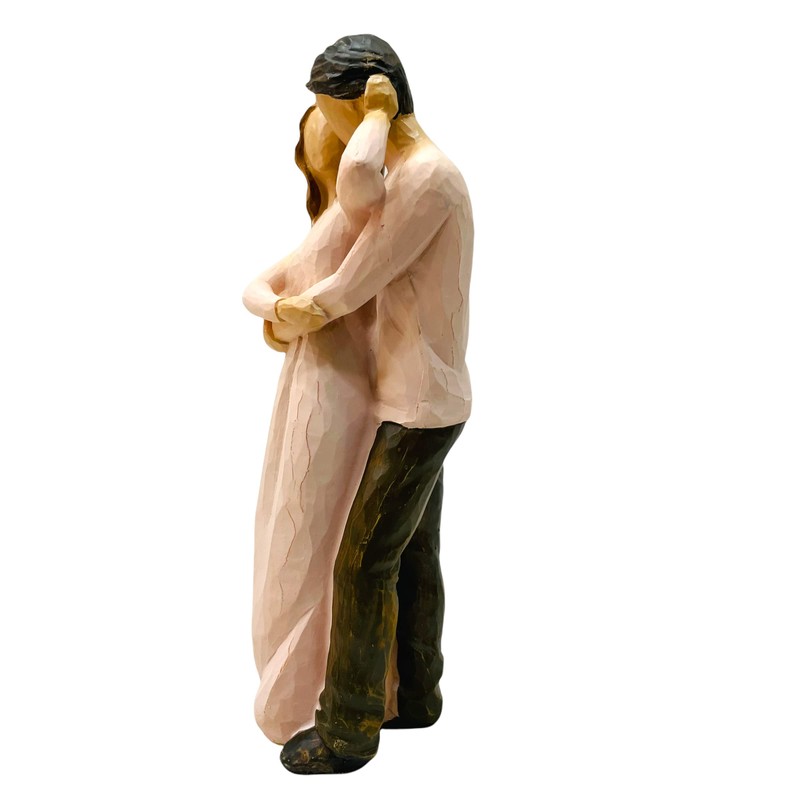 AUGEN Polyresin Standing Couple Idol Statue Showpiece for Home Decor