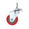 4 Pack Caster Wheels Swivel Plate Stem Casters On Red
