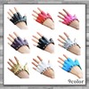 Rex Standard GT016 Women's Leather Gloves Fingerless Punk Rock Studs,