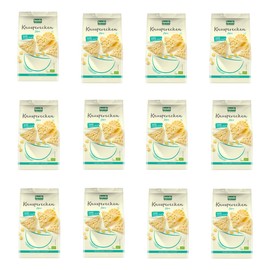 Byodo Knusperecken Mais 90g, 12er Pack - Glutenfreier Bio Snack, Knusprige Mais-Ecken, Ideal für Zwischendurch, Vegan, Ohne Konservierungsstoffe
